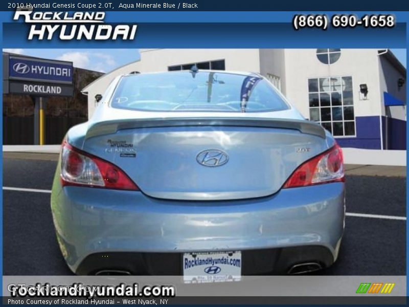 Aqua Minerale Blue / Black 2010 Hyundai Genesis Coupe 2.0T