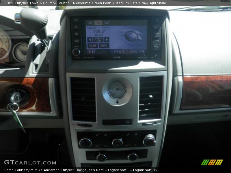 Melbourne Green Pearl / Medium Slate Gray/Light Shale 2009 Chrysler Town & Country Touring
