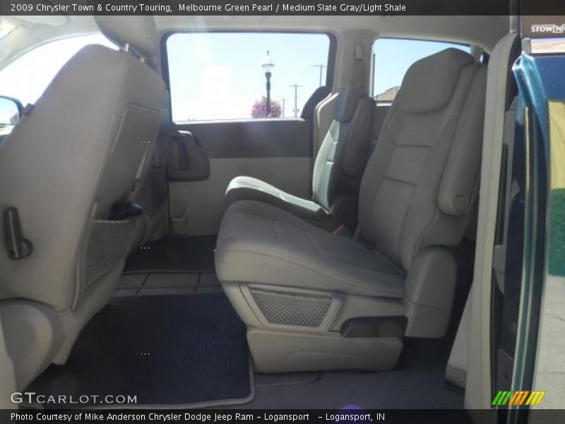 Melbourne Green Pearl / Medium Slate Gray/Light Shale 2009 Chrysler Town & Country Touring