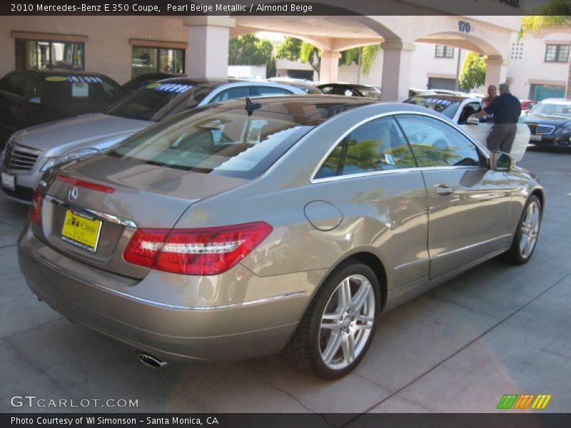 Pearl Beige Metallic / Almond Beige 2010 Mercedes-Benz E 350 Coupe