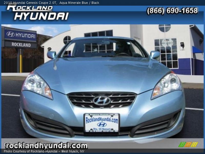 Aqua Minerale Blue / Black 2010 Hyundai Genesis Coupe 2.0T