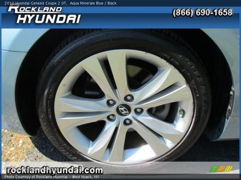 Aqua Minerale Blue / Black 2010 Hyundai Genesis Coupe 2.0T