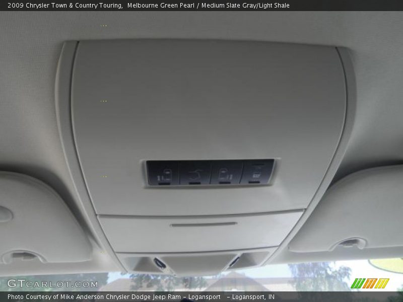 Melbourne Green Pearl / Medium Slate Gray/Light Shale 2009 Chrysler Town & Country Touring