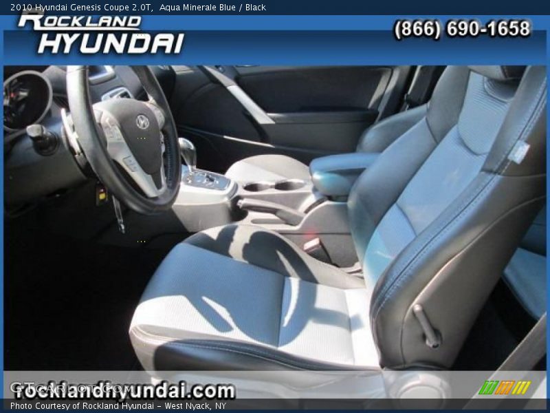 Aqua Minerale Blue / Black 2010 Hyundai Genesis Coupe 2.0T