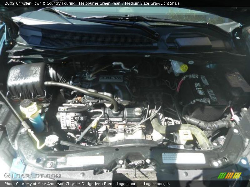 Melbourne Green Pearl / Medium Slate Gray/Light Shale 2009 Chrysler Town & Country Touring