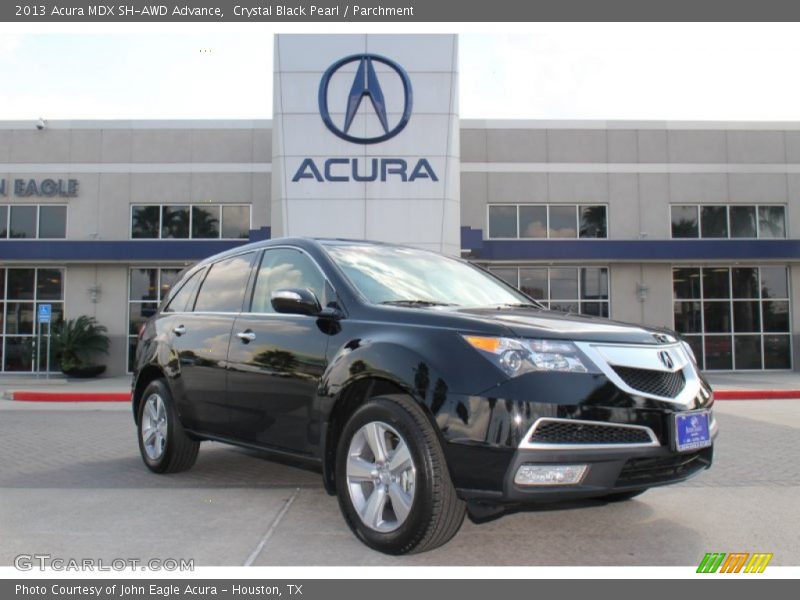 Crystal Black Pearl / Parchment 2013 Acura MDX SH-AWD Advance