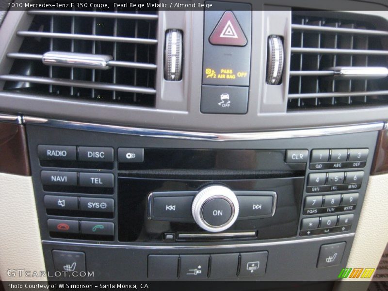 Pearl Beige Metallic / Almond Beige 2010 Mercedes-Benz E 350 Coupe