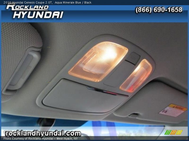 Aqua Minerale Blue / Black 2010 Hyundai Genesis Coupe 2.0T