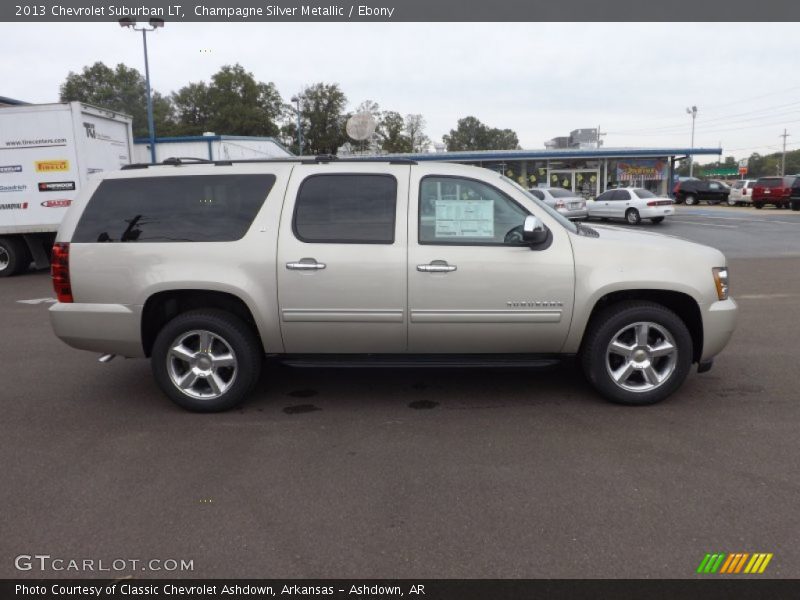 Champagne Silver Metallic / Ebony 2013 Chevrolet Suburban LT