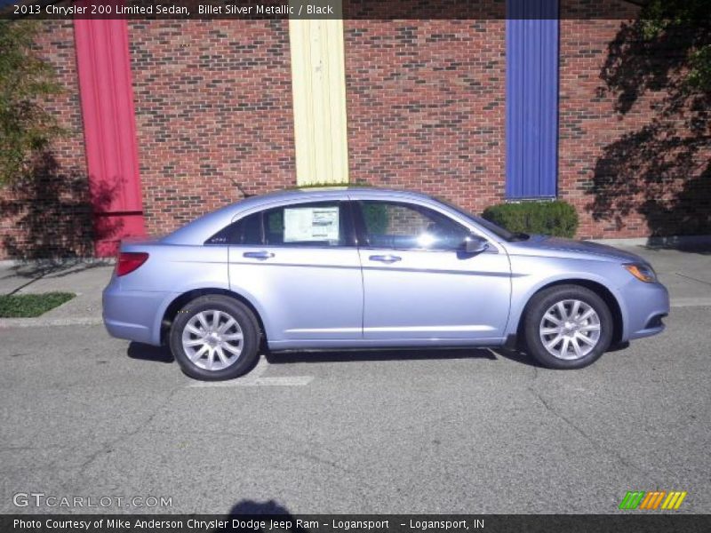 Billet Silver Metallic / Black 2013 Chrysler 200 Limited Sedan
