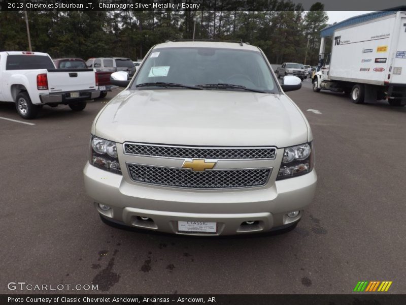 Champagne Silver Metallic / Ebony 2013 Chevrolet Suburban LT