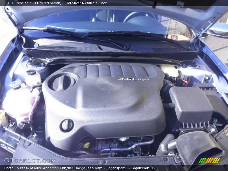 Billet Silver Metallic / Black 2013 Chrysler 200 Limited Sedan