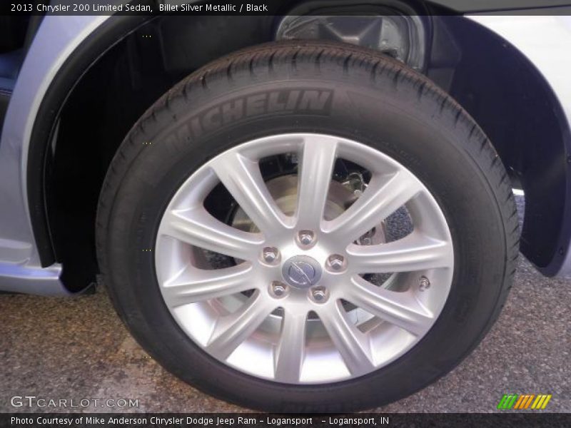 Billet Silver Metallic / Black 2013 Chrysler 200 Limited Sedan