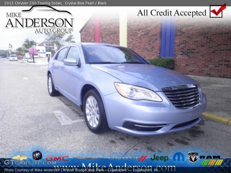 Crystal Blue Pearl / Black 2013 Chrysler 200 Touring Sedan