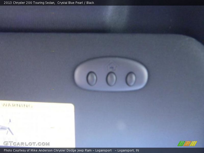 Crystal Blue Pearl / Black 2013 Chrysler 200 Touring Sedan