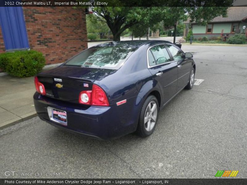 Imperial Blue Metallic / Ebony 2012 Chevrolet Malibu LT