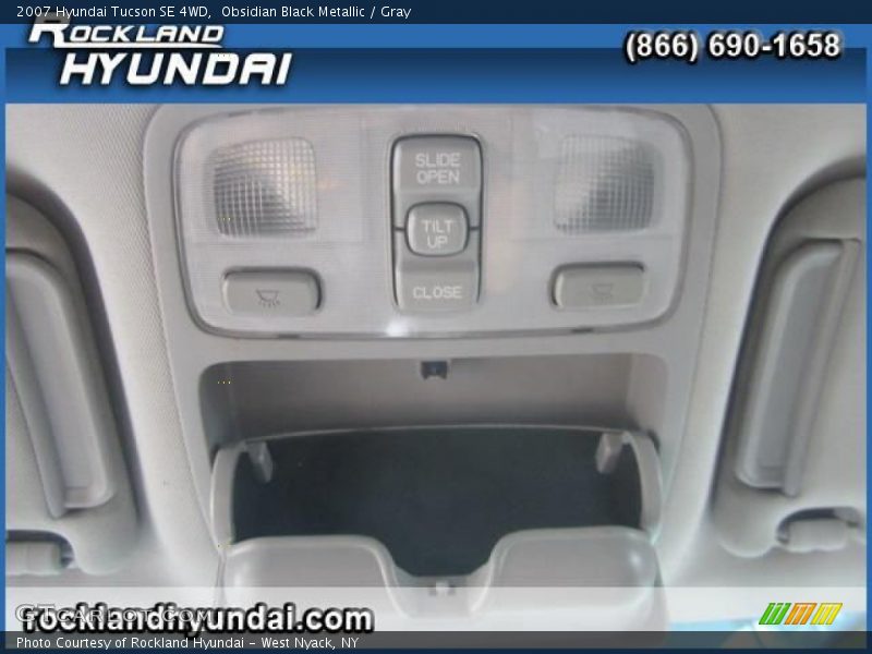 Obsidian Black Metallic / Gray 2007 Hyundai Tucson SE 4WD