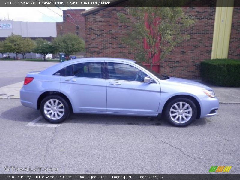 Crystal Blue Pearl / Black 2013 Chrysler 200 Limited Sedan