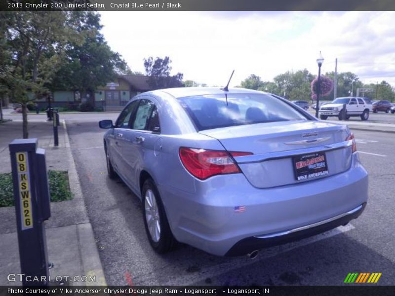 Crystal Blue Pearl / Black 2013 Chrysler 200 Limited Sedan