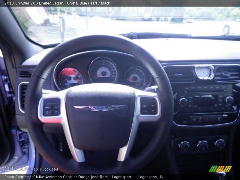 Crystal Blue Pearl / Black 2013 Chrysler 200 Limited Sedan