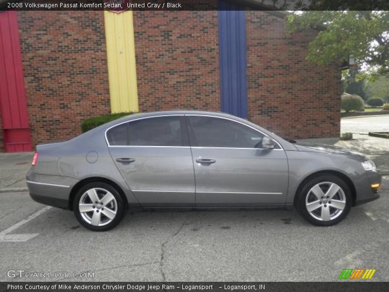 United Gray / Black 2008 Volkswagen Passat Komfort Sedan