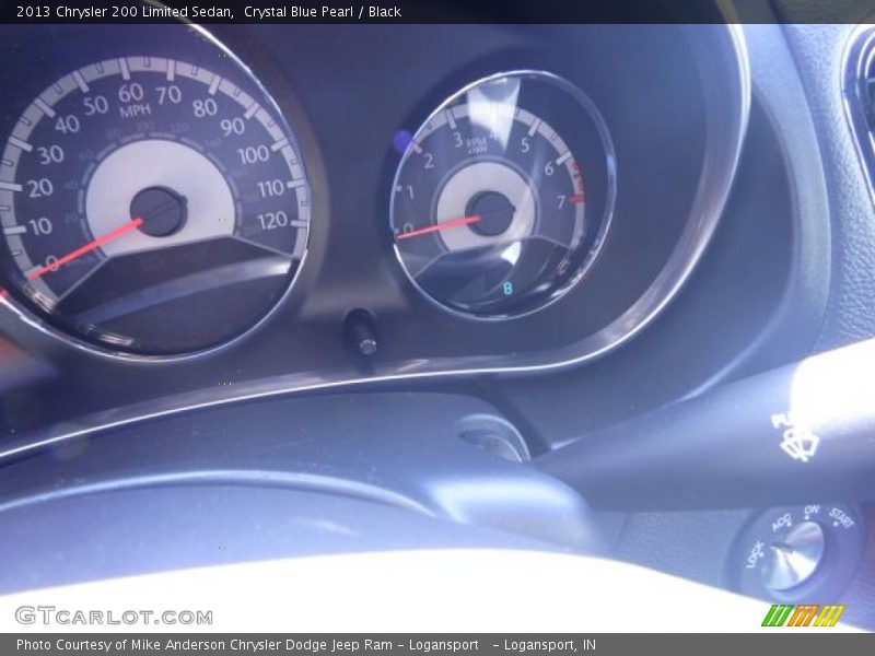 Crystal Blue Pearl / Black 2013 Chrysler 200 Limited Sedan