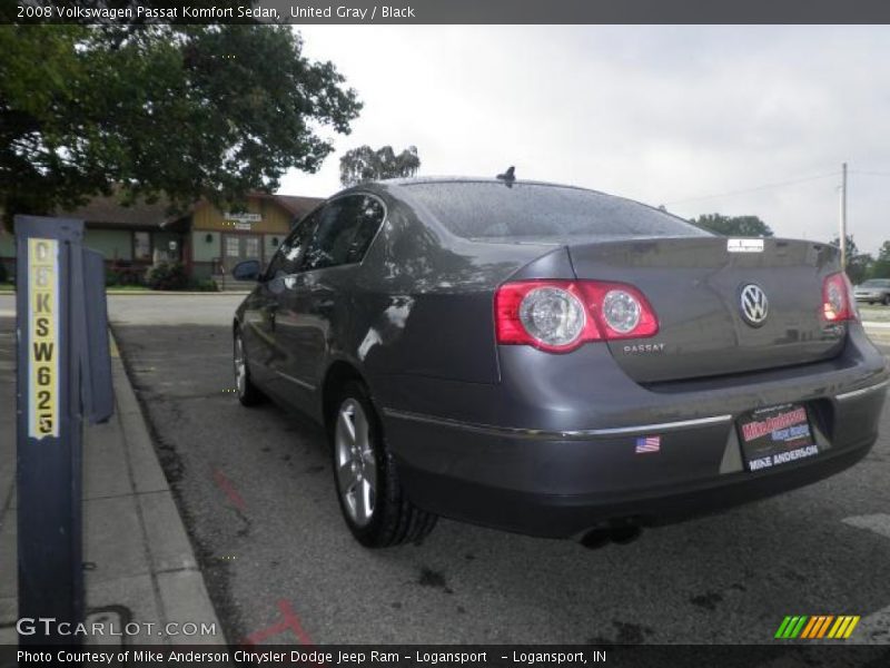 United Gray / Black 2008 Volkswagen Passat Komfort Sedan