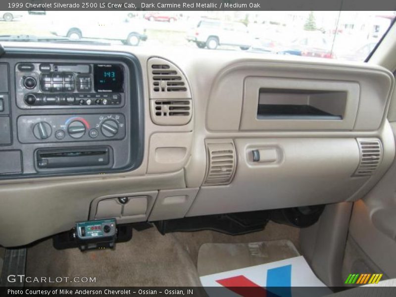Dark Carmine Red Metallic / Medium Oak 1999 Chevrolet Silverado 2500 LS Crew Cab
