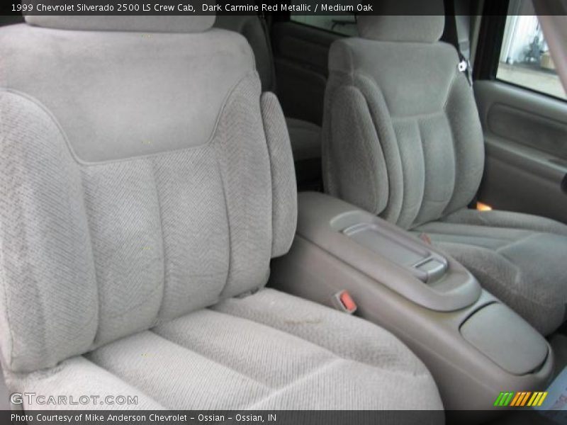 Dark Carmine Red Metallic / Medium Oak 1999 Chevrolet Silverado 2500 LS Crew Cab