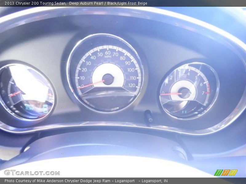 Deep Auburn Pearl / Black/Light Frost Beige 2013 Chrysler 200 Touring Sedan