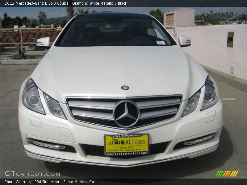 Diamond White Metallic / Black 2013 Mercedes-Benz E 350 Coupe