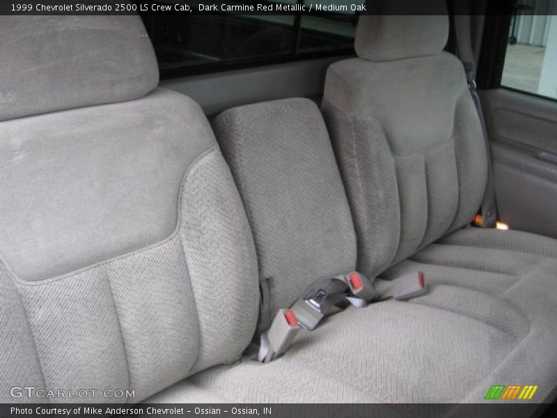 Dark Carmine Red Metallic / Medium Oak 1999 Chevrolet Silverado 2500 LS Crew Cab