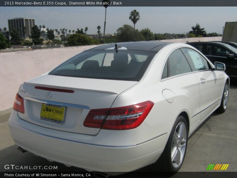 Diamond White Metallic / Black 2013 Mercedes-Benz E 350 Coupe