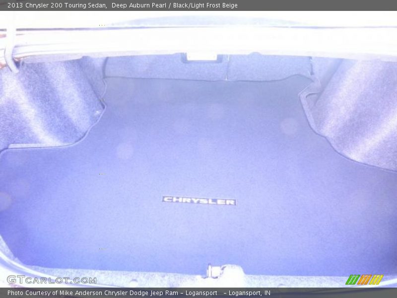Deep Auburn Pearl / Black/Light Frost Beige 2013 Chrysler 200 Touring Sedan