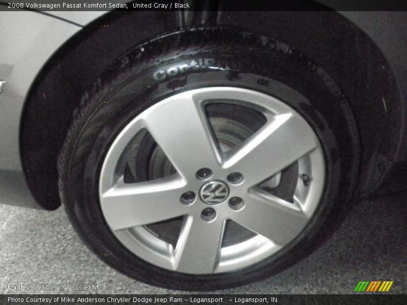 United Gray / Black 2008 Volkswagen Passat Komfort Sedan