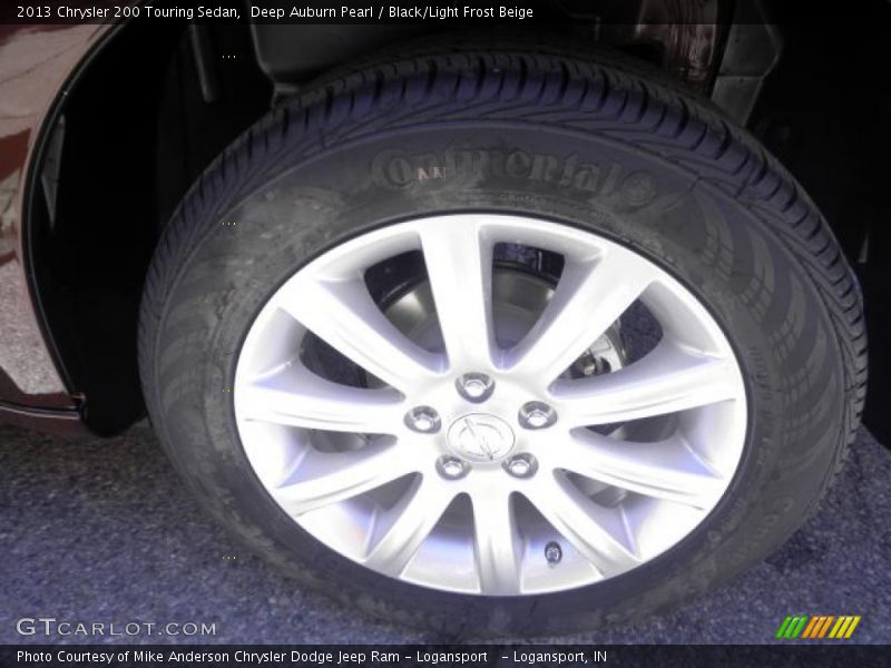 Deep Auburn Pearl / Black/Light Frost Beige 2013 Chrysler 200 Touring Sedan