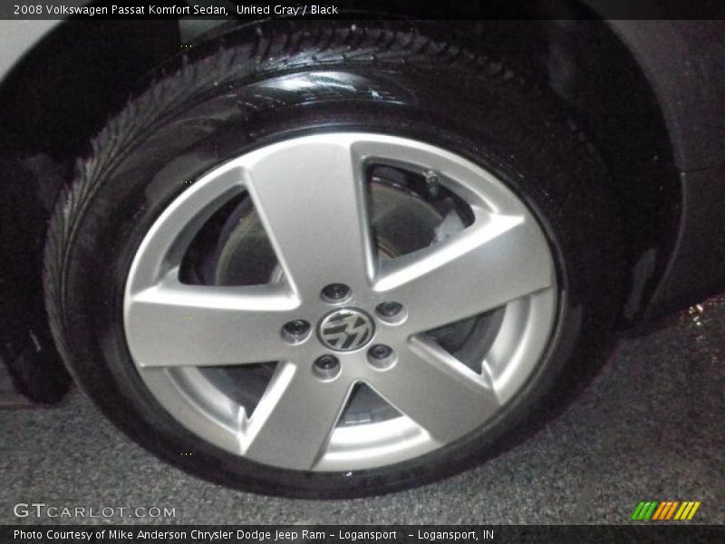 United Gray / Black 2008 Volkswagen Passat Komfort Sedan