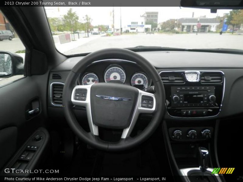 Black / Black 2013 Chrysler 200 Touring Sedan