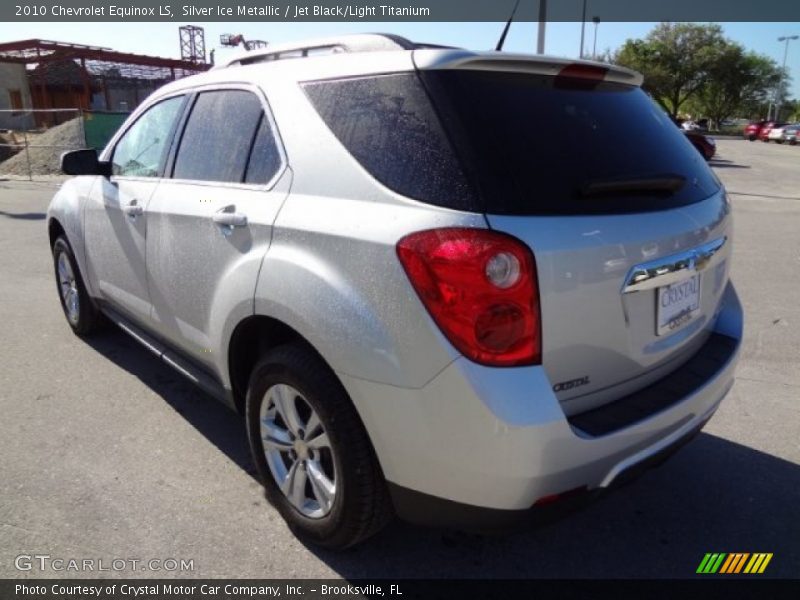 Silver Ice Metallic / Jet Black/Light Titanium 2010 Chevrolet Equinox LS