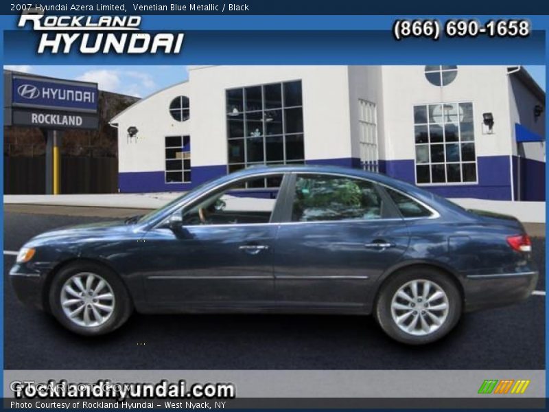 Venetian Blue Metallic / Black 2007 Hyundai Azera Limited