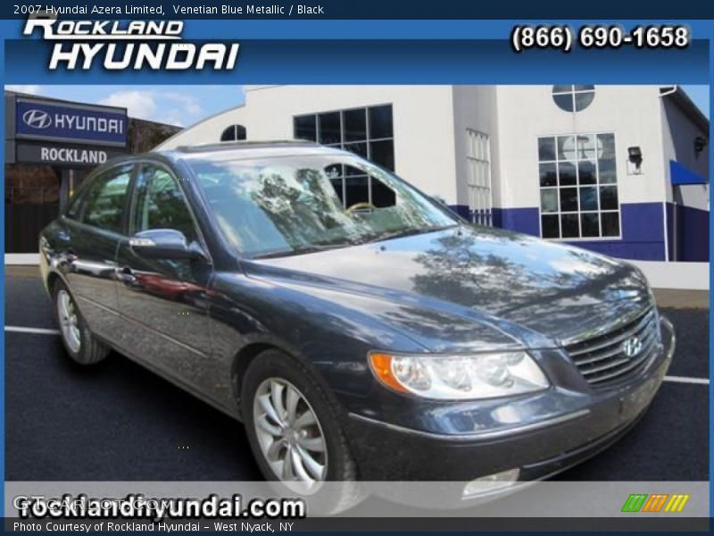 Venetian Blue Metallic / Black 2007 Hyundai Azera Limited