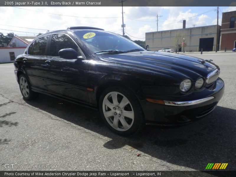Ebony Black / Warm Charcoal 2005 Jaguar X-Type 3.0