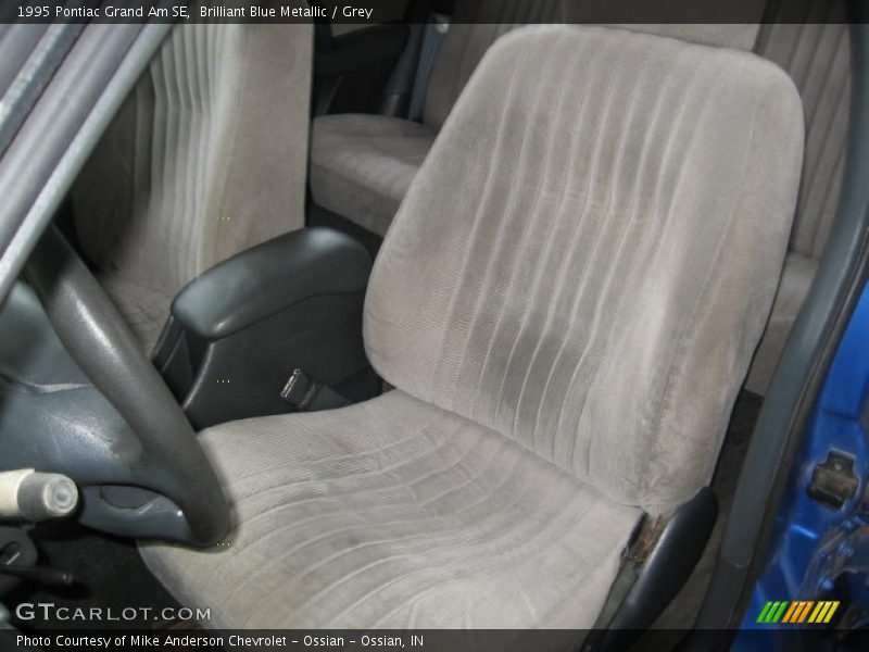 Brilliant Blue Metallic / Grey 1995 Pontiac Grand Am SE
