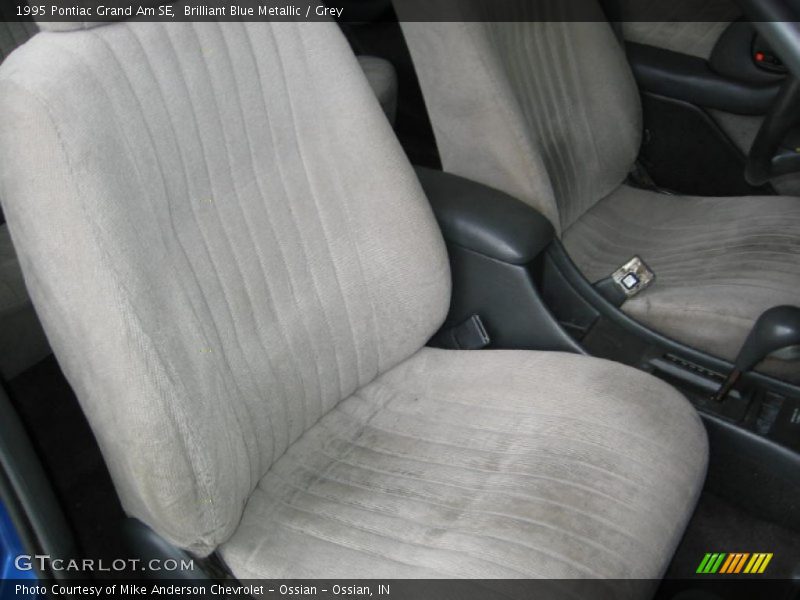 Brilliant Blue Metallic / Grey 1995 Pontiac Grand Am SE