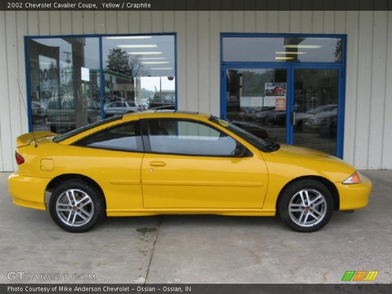 Yellow / Graphite 2002 Chevrolet Cavalier Coupe