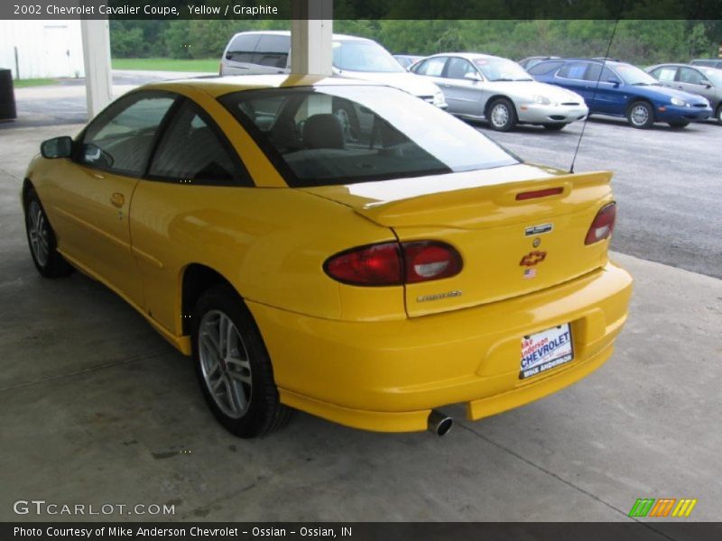 Yellow / Graphite 2002 Chevrolet Cavalier Coupe