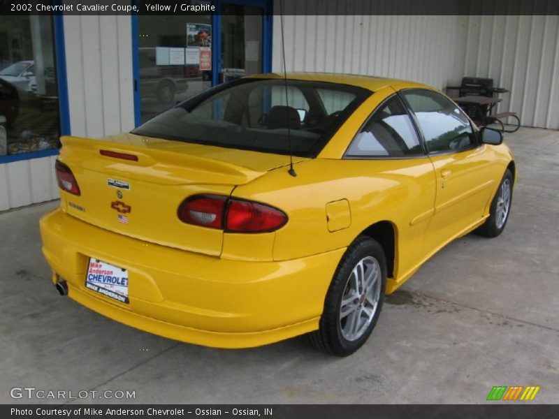 Yellow / Graphite 2002 Chevrolet Cavalier Coupe
