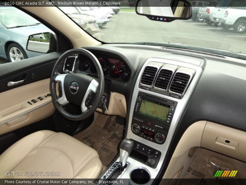 Medium Brown Metallic / Cashmere 2010 GMC Acadia SLT AWD