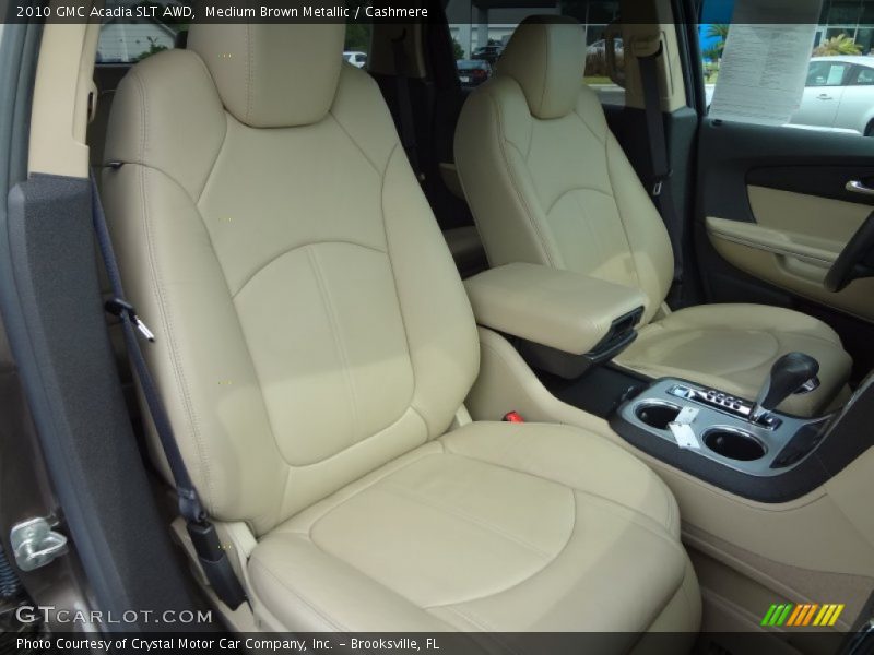 Medium Brown Metallic / Cashmere 2010 GMC Acadia SLT AWD