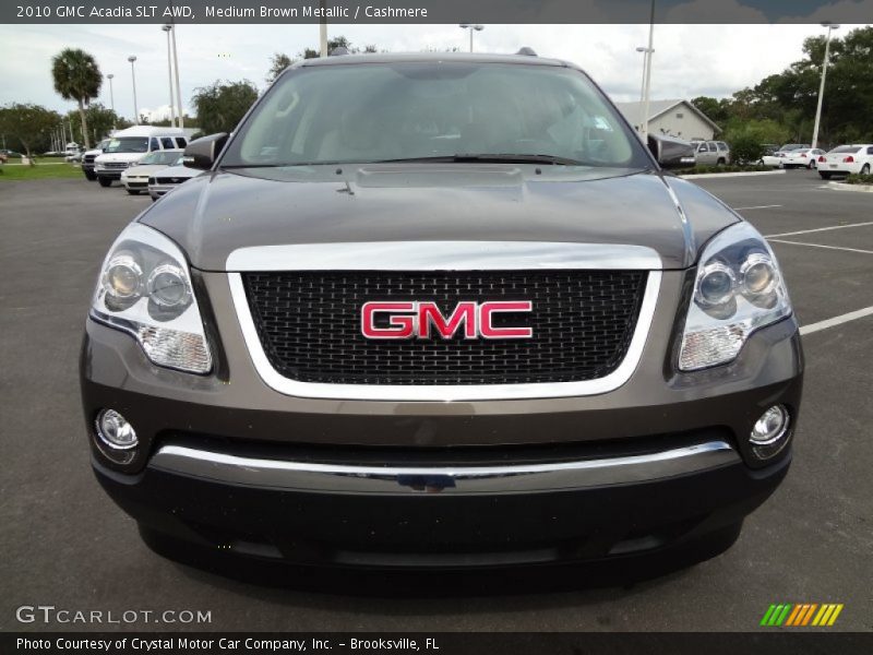 Medium Brown Metallic / Cashmere 2010 GMC Acadia SLT AWD